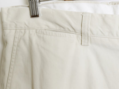 ポロ ラルフローレン チノ パンツ メンズ 34 30 古着 CLASSIC FIT コットン スラックス ノータック ストレート アーミー タイプ アイボリー