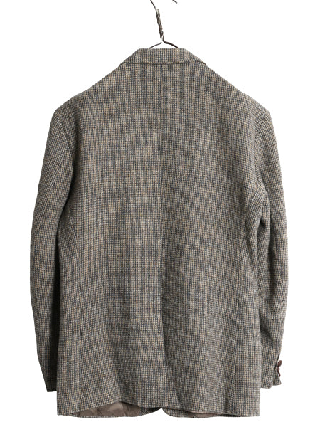 90s USA製 オービス ハリスツイード テーラード ジャケット メンズ M 程/ 古着 オールド ウール ツイード ブレザー トラッド マルチカラー