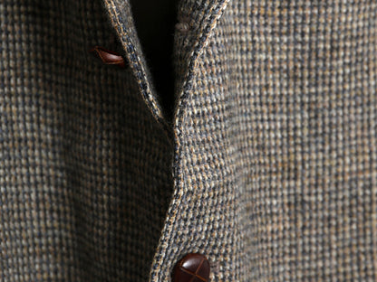 90s USA製 オービス ハリスツイード テーラード ジャケット メンズ M 程/ 古着 オールド ウール ツイード ブレザー トラッド マルチカラー