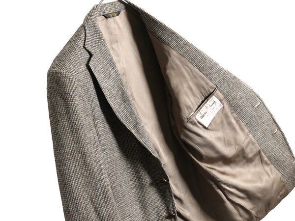 90s USA製 オービス ハリスツイード テーラード ジャケット メンズ M 程/ 古着 オールド ウール ツイード ブレザー トラッド マルチカラー