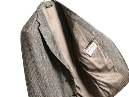 90s USA製 オービス ハリスツイード テーラード ジャケット メンズ M 程/ 古着 オールド ウール ツイード ブレザー トラッド マルチカラー