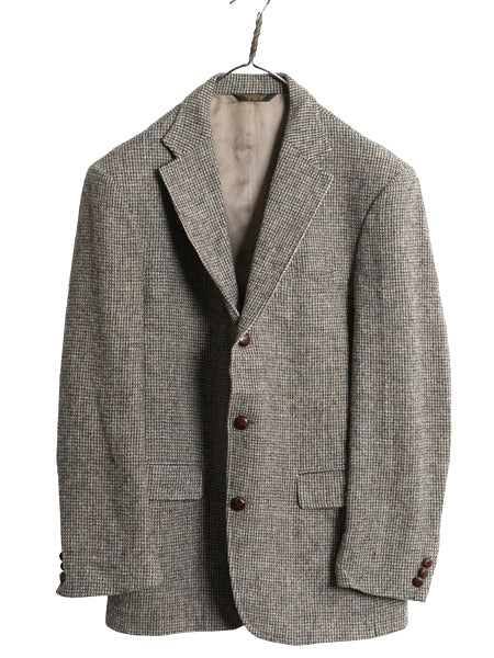 90s USA製 オービス ハリスツイード テーラード ジャケット メンズ M 程/ 古着 オールド ウール ツイード ブレザー トラッド マルチカラー