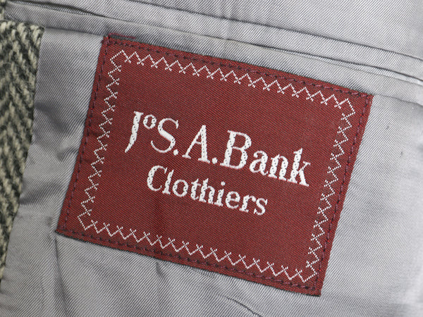 80s USA製 Jos.A.Bank ハリスツイード テーラード ジャケット メンズ L / ヴィンテージ ブレザー ツイード ウール ヘリンボーン ストライプ