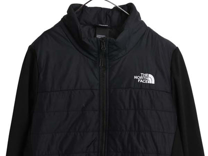 ノースフェイス 中綿 キルティング ナイロン ジャケット レディース XL アウトドア ストレッチ 切替 フルジップ ブルゾン 黒 大きいサイズ 