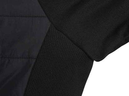 ノースフェイス 中綿 キルティング ナイロン ジャケット レディース XL アウトドア ストレッチ 切替 フルジップ ブルゾン 黒 大きいサイズ 