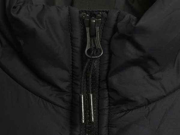 ノースフェイス 中綿 キルティング ナイロン ジャケット レディース XL アウトドア ストレッチ 切替 フルジップ ブルゾン 黒 大きいサイズ 