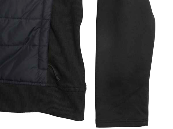 ノースフェイス 中綿 キルティング ナイロン ジャケット レディース XL アウトドア ストレッチ 切替 フルジップ ブルゾン 黒 大きいサイズ 