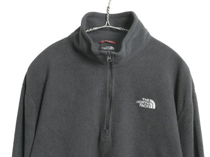 US企画 ノースフェイス TKA 100 フリース 長袖 Tシャツ メンズ L / アウトドア ロンT ハーフジップ プルオーバー トップス ハイネック 薄手