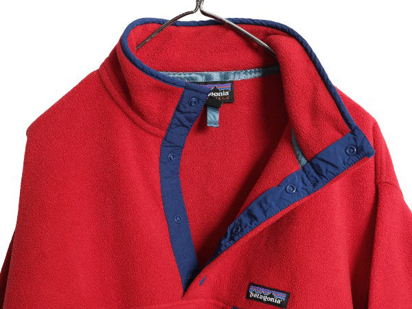 パタゴニア ライトウェイト シンチラ スナップT メンズ L 古着 16年製 アウトドア フリース プルオーバー ジャケット ハイネック ブルゾン