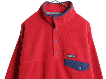 パタゴニア ライトウェイト シンチラ スナップT メンズ L 古着 16年製 アウトドア フリース プルオーバー ジャケット ハイネック ブルゾン