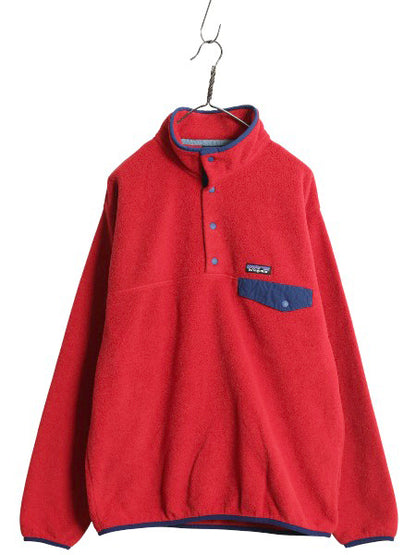 パタゴニア ライトウェイト シンチラ スナップT メンズ L 古着 16年製 アウトドア フリース プルオーバー ジャケット ハイネック ブルゾン