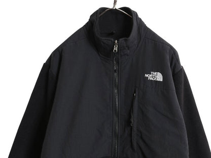 ノースフェイス デナリ ジャケット レディース L 古着 アウトドア フリース ナイロン フルジップ ジャンパー ブルゾン ハイネック ブラック