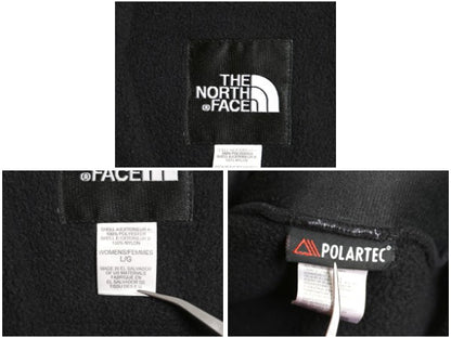 ノースフェイス デナリ ジャケット レディース L 古着 アウトドア フリース ナイロン フルジップ ジャンパー ブルゾン ハイネック ブラック