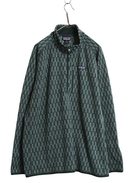 パタゴニア 総柄 ベターセーター ハーフジップ メンズ XXL 古着 19年製 フリース セーター プルオーバー ジャケット ブルゾン 大きいサイズ