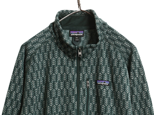 パタゴニア 総柄 ベターセーター ハーフジップ メンズ XXL 古着 19年製 フリース セーター プルオーバー ジャケット ブルゾン 大きいサイズ