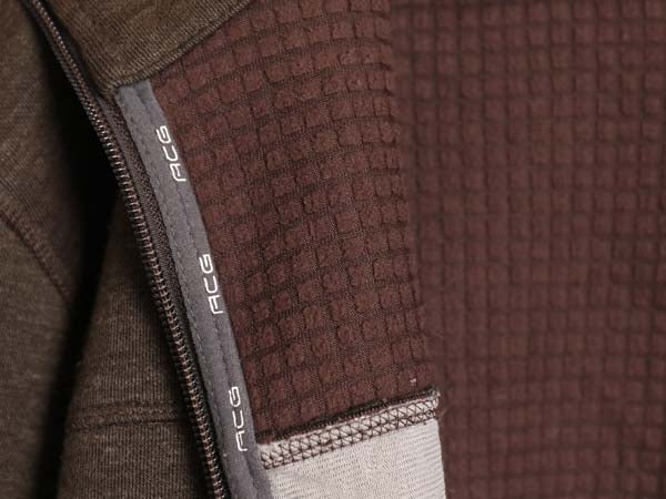 00s ナイキ ACG トラック ジャケット メンズ M オールド フルジップ 裏 フリース スウッシュ ブルゾン ジャンパー ハイネック ジャージ 茶