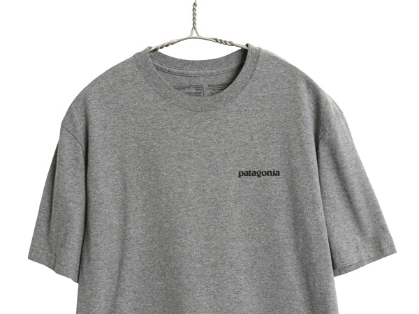 パタゴニア 両面 プリント 半袖 Tシャツ メンズ S / 18年製 アウトドア P6 ボックスロゴ バックプリント クルーネック カットソー シンプル