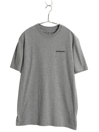 パタゴニア 両面 プリント 半袖 Tシャツ メンズ S / 18年製 アウトドア P6 ボックスロゴ バックプリント クルーネック カットソー シンプル
