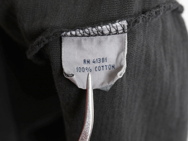 ポロ ラルフローレン ヘンリーネック 長袖 Tシャツ メンズ XL / ロンT カットソー シングルステッチ スラブ織り インナー 大きいサイズ 黒