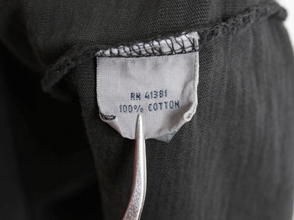 ポロ ラルフローレン ヘンリーネック 長袖 Tシャツ メンズ XL / ロンT カットソー シングルステッチ スラブ織り インナー 大きいサイズ 黒