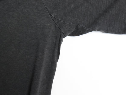 ポロ ラルフローレン ヘンリーネック 長袖 Tシャツ メンズ XL / ロンT カットソー シングルステッチ スラブ織り インナー 大きいサイズ 黒