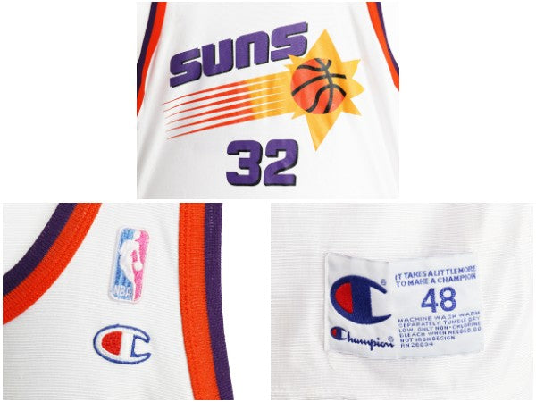 90s サンズ ジャージ タンクトップ メンズ XXL 程 古着 オールド NBA チャンピオン ユニフォーム バスケ ゲームシャツ 重ね着 大きいサイズ