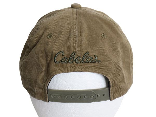 カベラス ワッペン 付き ベースボール キャップ フリーサイズ / 古着 帽子 ハンティング トラッカー ハット ワンポイント シンプル カーキ