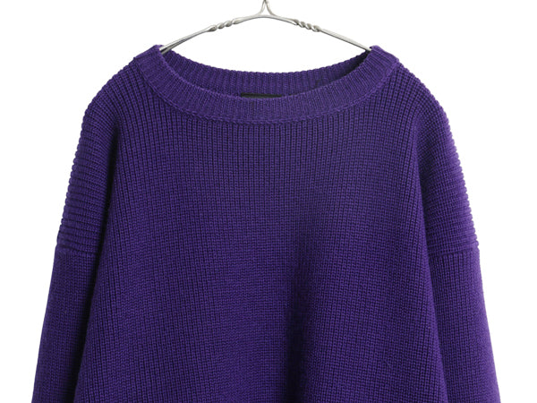 90s パタゴニア シャモニー ガイド セーター メンズ XL / オールド 90年製 アウトドア ウール ニット チャンキー リブ編み 大きいサイズ 紫