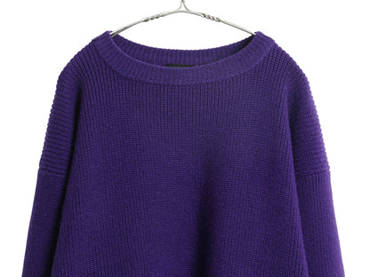 90s パタゴニア シャモニー ガイド セーター メンズ XL / オールド 90年製 アウトドア ウール ニット チャンキー リブ編み 大きいサイズ 紫