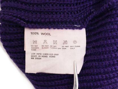 90s パタゴニア シャモニー ガイド セーター メンズ XL / オールド 90年製 アウトドア ウール ニット チャンキー リブ編み 大きいサイズ 紫