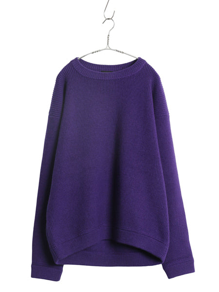 90s パタゴニア シャモニー ガイド セーター メンズ XL / オールド 90年製 アウトドア ウール ニット チャンキー リブ編み 大きいサイズ 紫