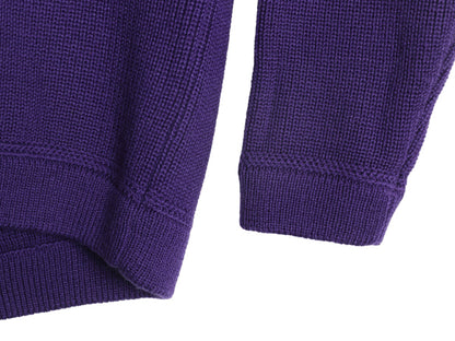 90s パタゴニア シャモニー ガイド セーター メンズ XL / オールド 90年製 アウトドア ウール ニット チャンキー リブ編み 大きいサイズ 紫