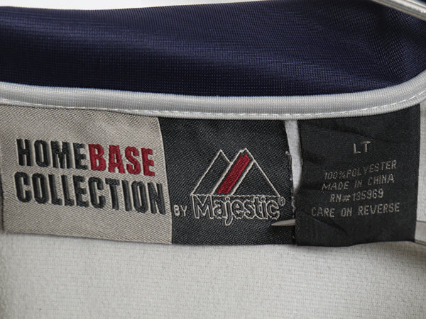 00s ヤンキース フルジップ トラック ジャケット メンズ L / MLB オフィシャル マジェスティック ジャージ ハイネック ストレッチ 大リーグ