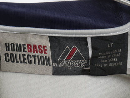 00s ヤンキース フルジップ トラック ジャケット メンズ L / MLB オフィシャル マジェスティック ジャージ ハイネック ストレッチ 大リーグ