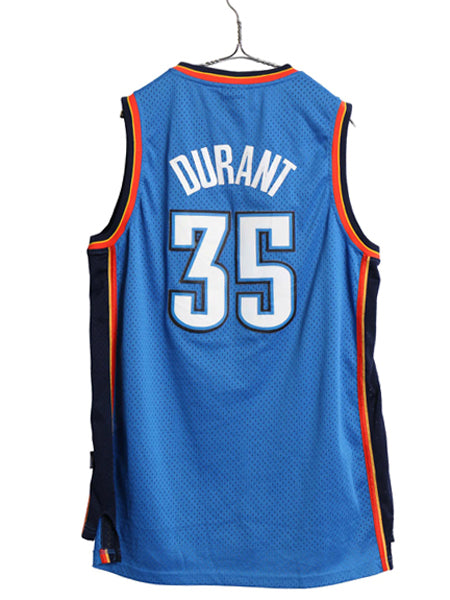 オクラホマシティ サンダー メッシュ タンクトップ メンズ L 古着 NBA オフィシャル アディダス ユニフォーム ゲームシャツ バスケ 重ね着