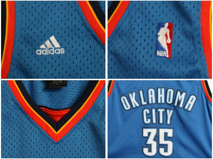 オクラホマシティ サンダー メッシュ タンクトップ メンズ L 古着 NBA オフィシャル アディダス ユニフォーム ゲームシャツ バスケ 重ね着