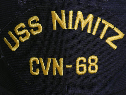 デッドストック 80s USA製 ニューエラ US NAVY 刺繍 ベースボール キャップ フリーサイズ 帽子 ヴィンテージ 軍物 トラッカー ミリタリー
