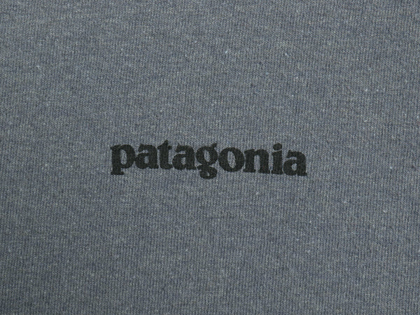 パタゴニア 両面 プリント 半袖 Tシャツ メンズ S / 21年製 アウトドア P6 ボックスロゴ バックプリント カットソー トップス シンプル 灰