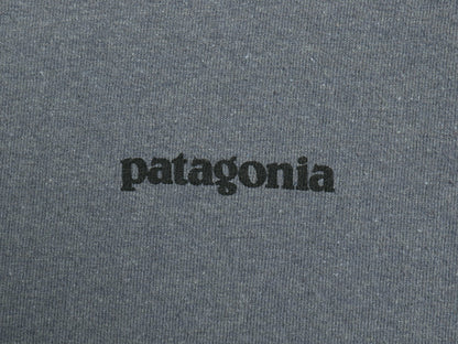 パタゴニア 両面 プリント 半袖 Tシャツ メンズ S / 21年製 アウトドア P6 ボックスロゴ バックプリント カットソー トップス シンプル 灰