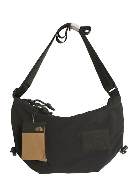 デッドストック ノースフェイス ショルダー バッグ / アウトドア ナイロン ボディバッグ ワンポイント 肩掛け 斜め掛け シンプル 軽量 黒