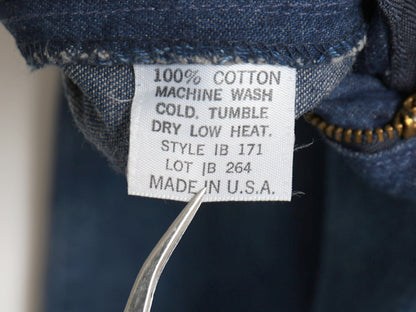 USA製 デニム ショートパンツ レディース 実寸 28 程 コットン ショーツ 短パン ハーフパンツ ジーンズ ジーパン タック入り ゆったり 濃紺