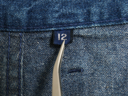 USA製 デニム ショートパンツ レディース 実寸 28 程 コットン ショーツ 短パン ハーフパンツ ジーンズ ジーパン タック入り ゆったり 濃紺