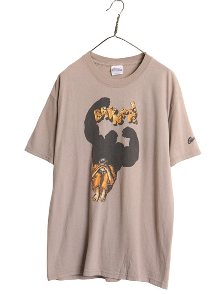 00s マーベル キャラクター イラスト プリント Tシャツ メンズ L / オールド オフィシャル ハルク グラフィック ジョーク アメコミ 当時物