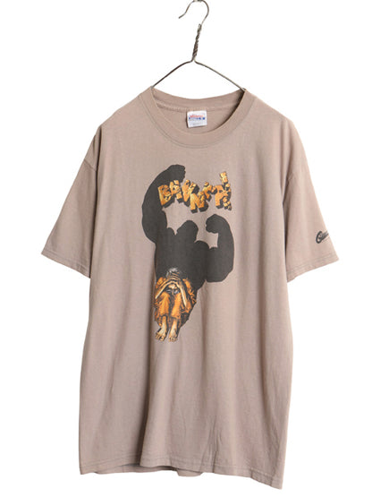 00s マーベル キャラクター イラスト プリント Tシャツ メンズ L / オールド オフィシャル ハルク グラフィック ジョーク アメコミ 当時物