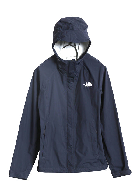 ノースフェイス マウンテンパーカー ジャケット レディース XS / アウトドア DRYVENT マンパ フルジップ ジャンパー 収納 パッカブル 紺