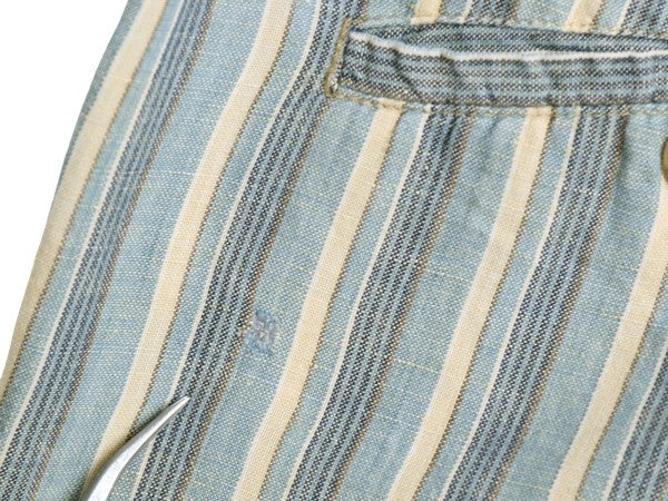 00s オールド ギャップ ストライプ ショートパンツ メンズ 36 / リネン コットン ショーツ 短パン ノータック ハーフパンツ マルチカラー