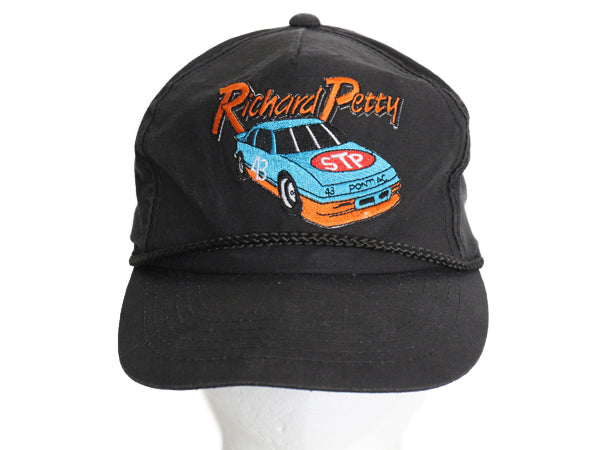 90s ナスカー レーシング ベースボール キャップ フリーサイズ 帽子 オールド オフィシャル アメ車 レーシング レース トラッカーハット 黒