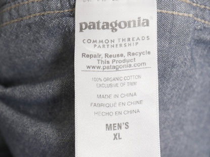 パタゴニア ブラフサイド シャツ メンズ XL 15年製 アウトドア 長袖シャツ オーガニック コットン シャンブレー ボタンダウン 大きいサイズ