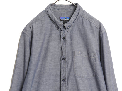 パタゴニア ブラフサイド シャツ メンズ XL 15年製 アウトドア 長袖シャツ オーガニック コットン シャンブレー ボタンダウン 大きいサイズ