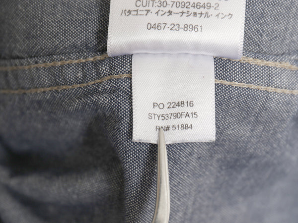 パタゴニア ブラフサイド シャツ メンズ XL 15年製 アウトドア 長袖シャツ オーガニック コットン シャンブレー ボタンダウン 大きいサイズ
